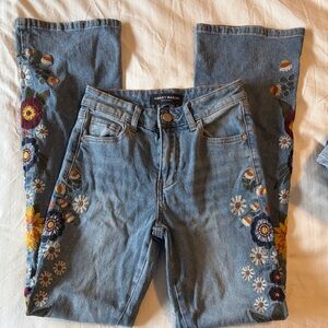 Ashley Mason Embroidered Bootcut Jeans 00/23